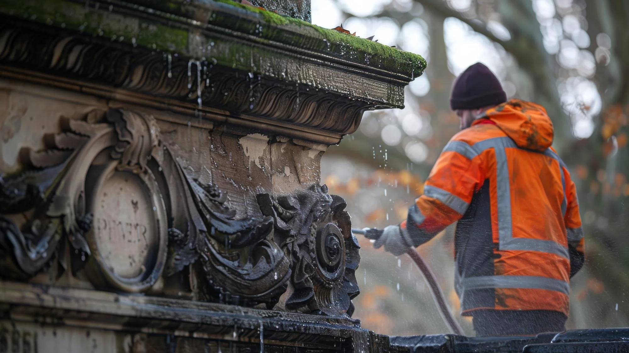 Curățarea monumentelor și statuilor CleanService